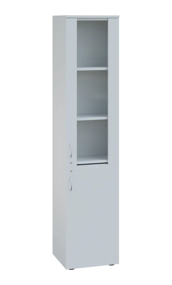 LE - 401 skříň léková prosklená, pravá, bílá